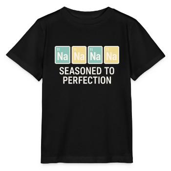 Salt Lover Sodium Dependent Nacl Meme - Stanley/Stella MINI CREATOR Kids’ T-Shirt - black - Front - Mikhail (115cm)