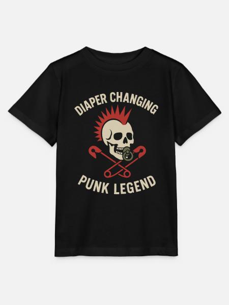 Punk Dad Alternative Vaterschaft Rebellischer - Stanley/Stella Kinder T-Shirt MINI CREATOR - Schwarz