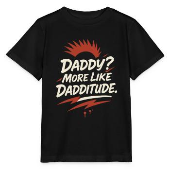 Punk Dad Alternative Vaterschaft Rebellischer - Stanley/Stella Kinder T-Shirt MINI CREATOR  - Schwarz - Vorne - Mikhail (115cm)