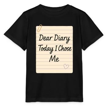 Gratitude Practice Journal Lover Emotional - Stanley/Stella MINI CREATOR Kids’ T-Shirt - black - Front - Mikhail (115cm)