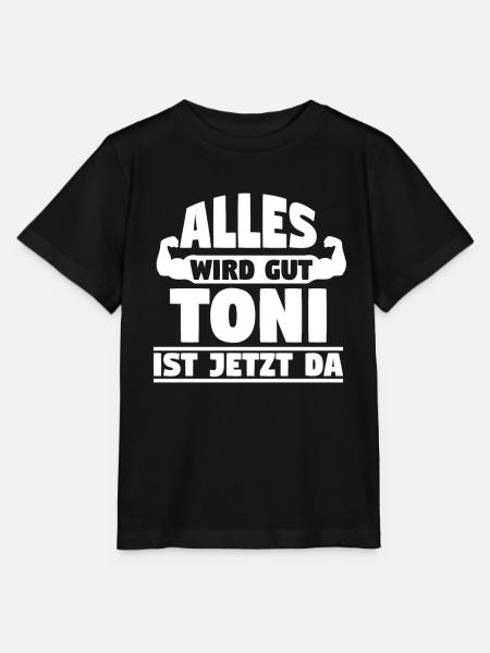 Alles wird gut Toni ist jetzt da - Stanley/Stella Kinder T-Shirt MINI CREATOR  - Schwarz