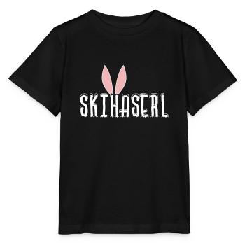 Lapin de ski Lapin de ski avec oreilles - T-shirt bio MINI CREATOR Stanley/Stella Enfant - noir - Devant - Mikhail (115cm)
