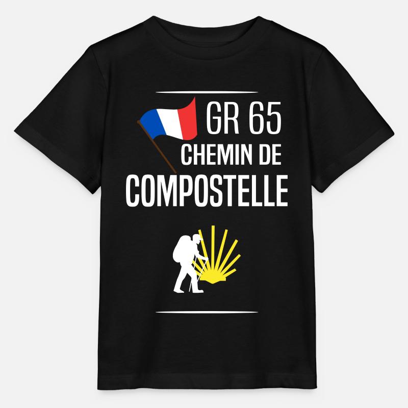 Chemin de compostelle - T-shirt bio MINI CREATOR Stanley/Stella Enfant - noir