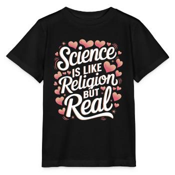 Atheism, Atheist, Anti-Religion, Agnostic - Stanley/Stella MINI CREATOR Kids’ T-Shirt - black - Front - Mikhail (115cm)