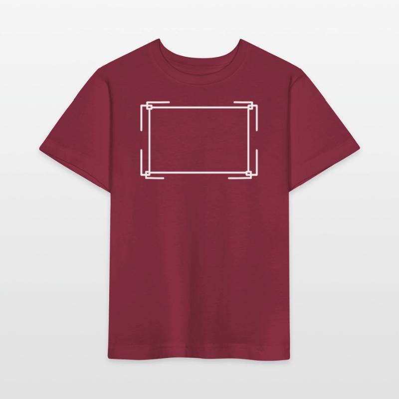 Rectangular frame in white basic text Stanley/Stella MINI CREATOR Kids’ T-Shirt