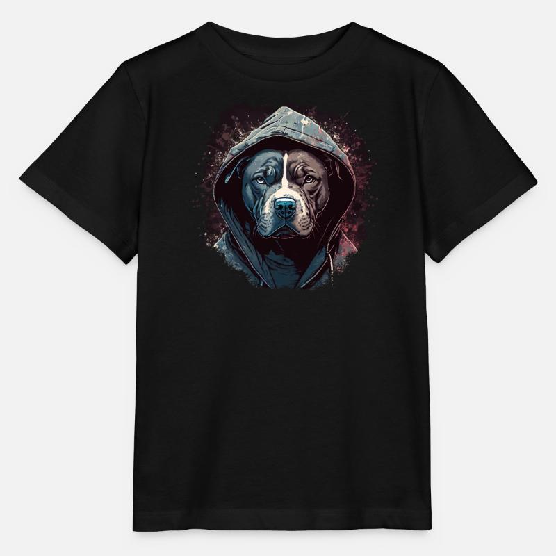 American Staffordshire Terrier - Stanley/Stella Kinder T-Shirt MINI CREATOR  - Schwarz