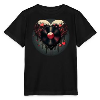 Collecteur d’enregistrements - T-shirt bio MINI CREATOR Stanley/Stella Enfant - noir - Devant - Mikhail (115cm)