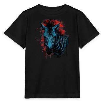 Zebra - Stanley/Stella MINI CREATOR Kids’ T-Shirt - black - Front - Mikhail (115cm)