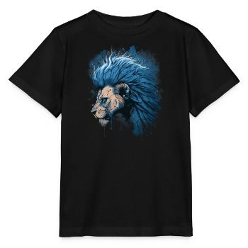 Löwe Sternzeichen - Stanley/Stella Kinder T-Shirt MINI CREATOR  - Schwarz - Vorne - Mikhail (115cm)