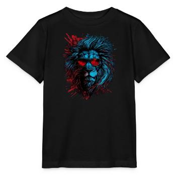 Löwe Sternzeichen - Stanley/Stella Kinder T-Shirt MINI CREATOR  - Schwarz - Vorne - Mikhail (115cm)