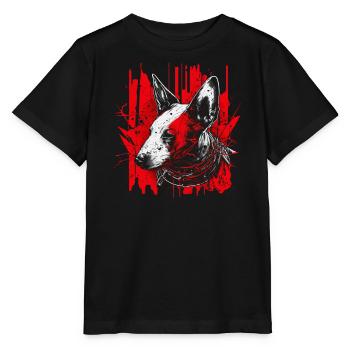 Bull terrier - Stanley/Stella MINI CREATOR Kids’ T-Shirt - black - Front - Mikhail (115cm)