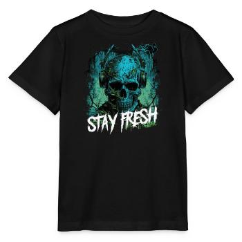 Zombie Disc Jockey - Stanley/Stella MINI CREATOR Kids’ T-Shirt - black - Front - Mikhail (115cm)