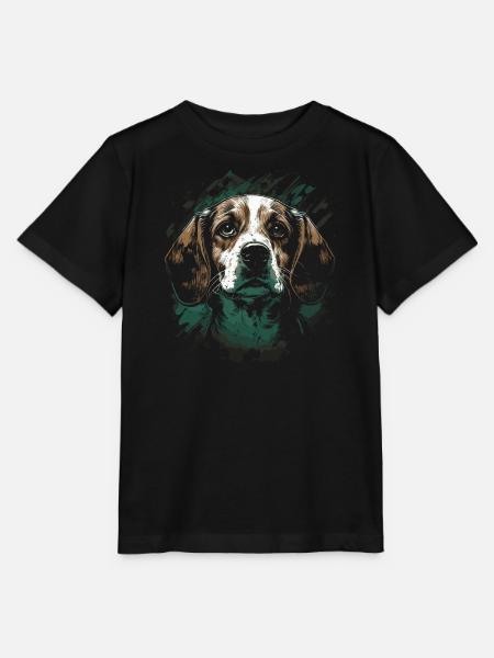 Beagle Hund - Stanley/Stella Kinder T-Shirt MINI CREATOR - Schwarz