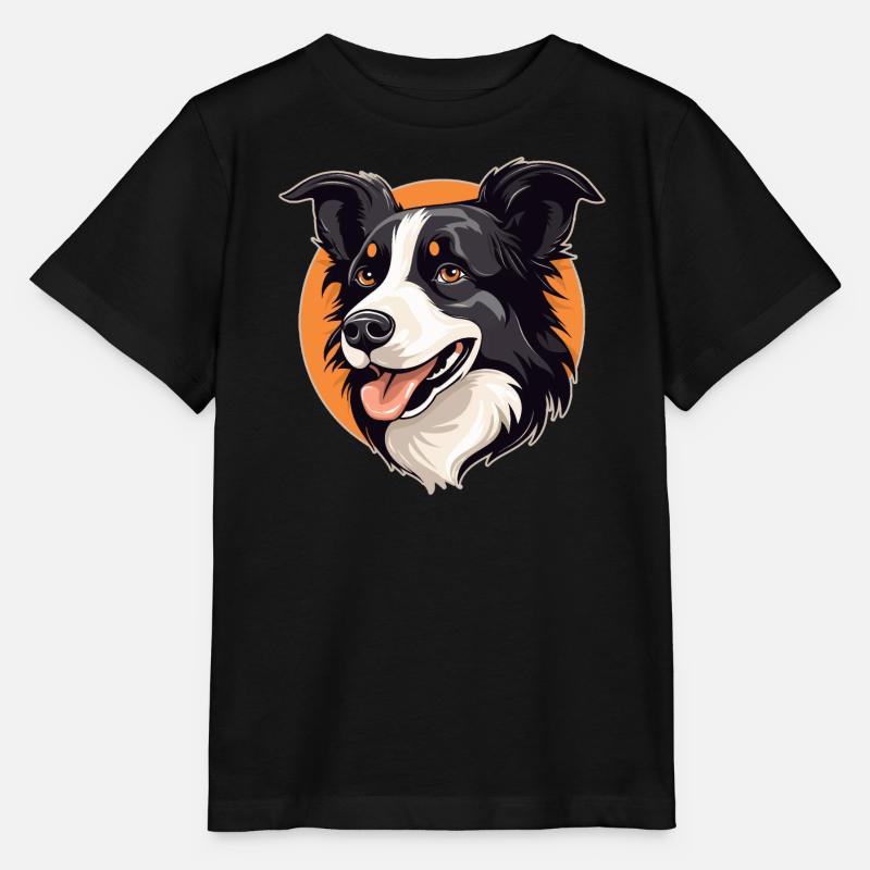 Border Collie - T-shirt bio MINI CREATOR Stanley/Stella Enfant - noir