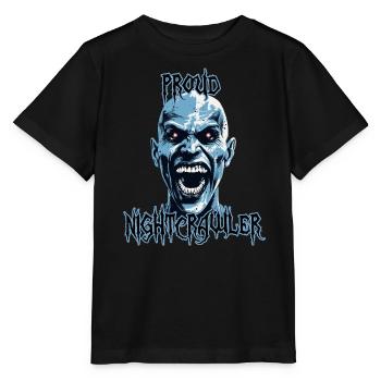 Proud Nightcrawler, oiseau de nuit, effrayant - T-shirt bio MINI CREATOR Stanley/Stella Enfant - noir - Devant - Mikhail (115cm)