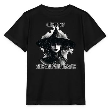 Witch, Queen of the Cobweb Castle - Stanley/Stella MINI CREATOR Kids’ T-Shirt - black - Front - Mikhail (115cm)