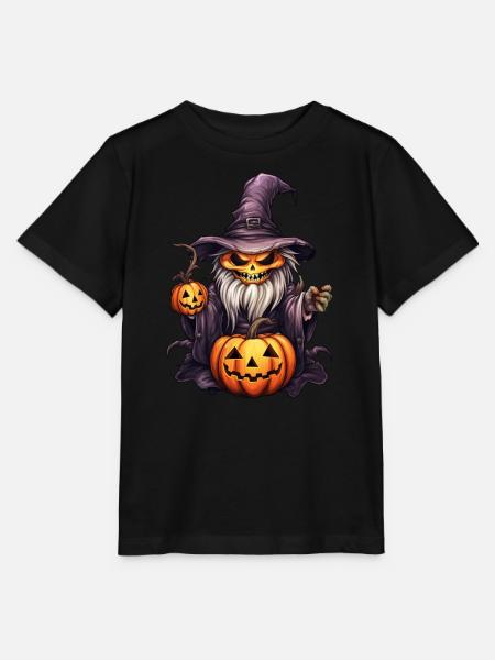 Kürbis Skelett Hexe - Stanley/Stella Kinder T-Shirt MINI CREATOR - Schwarz