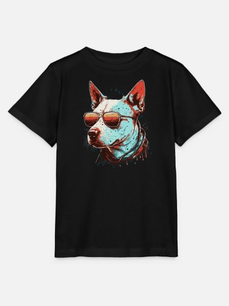 Cooler Englischer Bullterrier - Stanley/Stella Kinder T-Shirt MINI CREATOR  - Schwarz