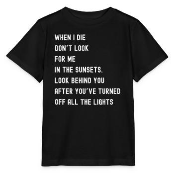 Quand je meurs drôle - T-shirt bio MINI CREATOR Stanley/Stella Enfant - noir - Devant - Mikhail (115cm)