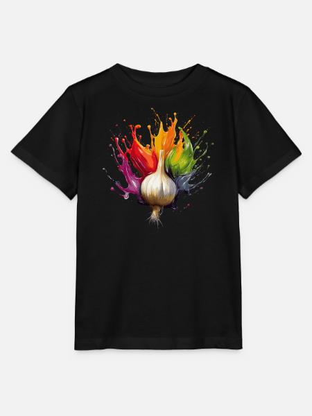 Knoblauch - Stanley/Stella Kinder T-Shirt MINI CREATOR - Schwarz