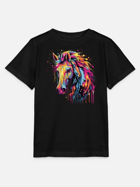 Pferdeliebe - Stanley/Stella Kinder T-Shirt MINI CREATOR - Schwarz