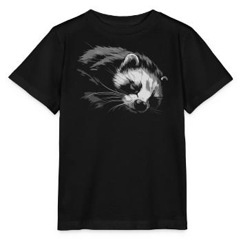 Furet est fatigué - T-shirt bio MINI CREATOR Stanley/Stella Enfant - noir - Devant - Mikhail (115cm)