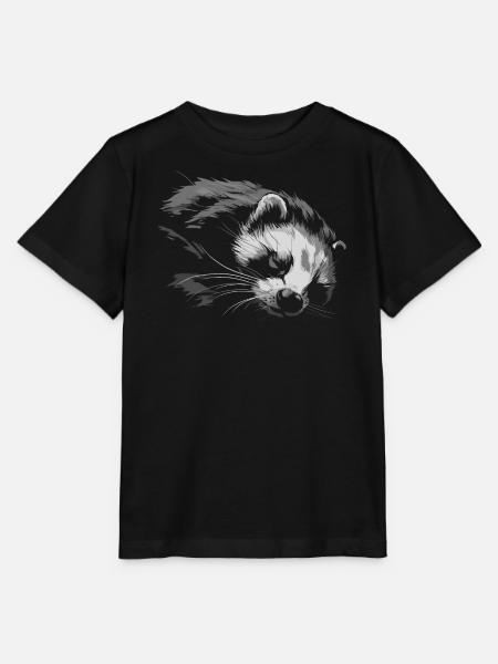 Furet est fatigué - T-shirt bio MINI CREATOR Stanley/Stella Enfant - noir