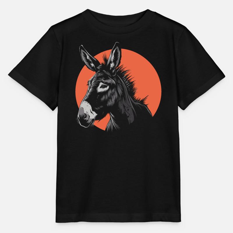 Ein Esel - Stanley/Stella Kinder T-Shirt MINI CREATOR  - Schwarz