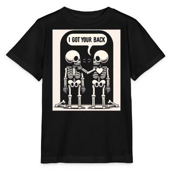 Skelette Händedruck der Loyalität - Stanley/Stella Kinder T-Shirt MINI CREATOR  - Schwarz - Vorne - Mikhail (115cm)