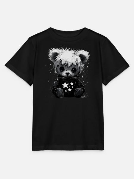 Niedlicher Emo Teddybär - Stanley/Stella Kinder T-Shirt MINI CREATOR - Schwarz