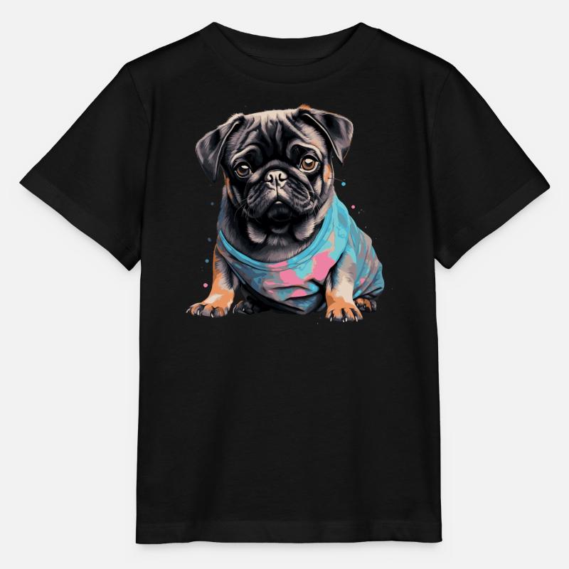 Carlin mignon - T-shirt bio MINI CREATOR Stanley/Stella Enfant - noir