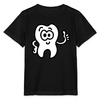 Dent - pouces vers le haut - T-shirt bio MINI CREATOR Stanley/Stella Enfant - noir - Devant - Mikhail (115cm)