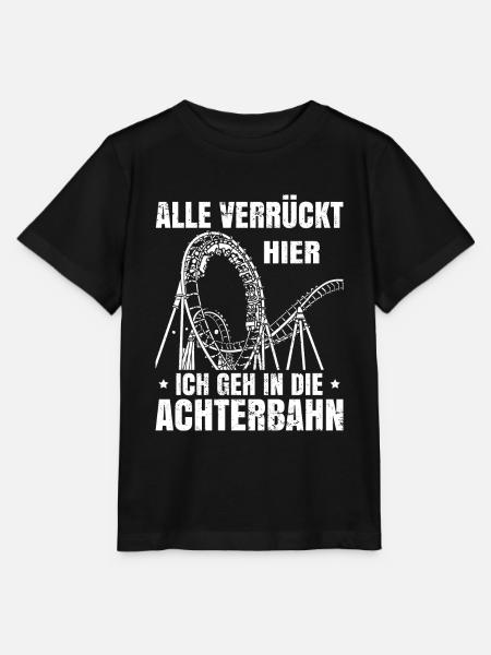 Achterbahn Freizeitpark Rollercoaster - Stanley/Stella Kinder T-Shirt MINI CREATOR  - Schwarz