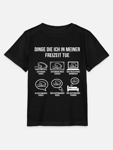 Achterbahn Freizeitpark Rollercoaster - Stanley/Stella Kinder T-Shirt MINI CREATOR  - Schwarz