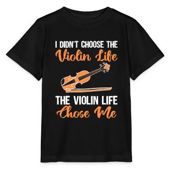 Violon Violon - T-shirt bio MINI CREATOR Stanley/Stella Enfant - noir - Devant - Mikhail (115cm)