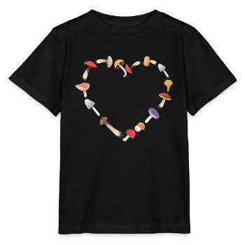 Steinpilze | Pfifferling | Champignons - Stanley/Stella Kinder T-Shirt MINI CREATOR  - Schwarz - Vorne - Mikhail (115cm)