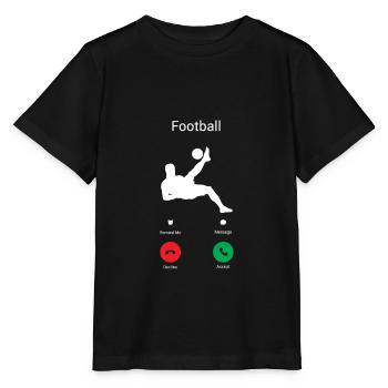 FOOTBALL GETS ME! -I MUST CLICK GO! - Stanley/Stella MINI CREATOR Kids’ T-Shirt - black - Front - Mikhail (115cm)