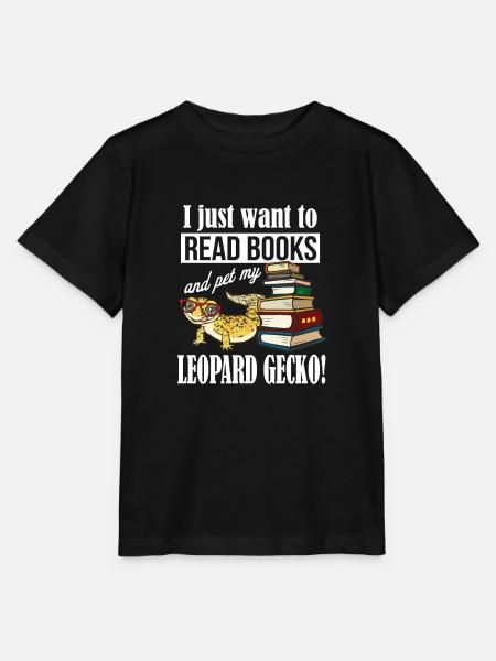 Leopardgecko - Stanley/Stella Kinder T-Shirt MINI CREATOR  - Schwarz