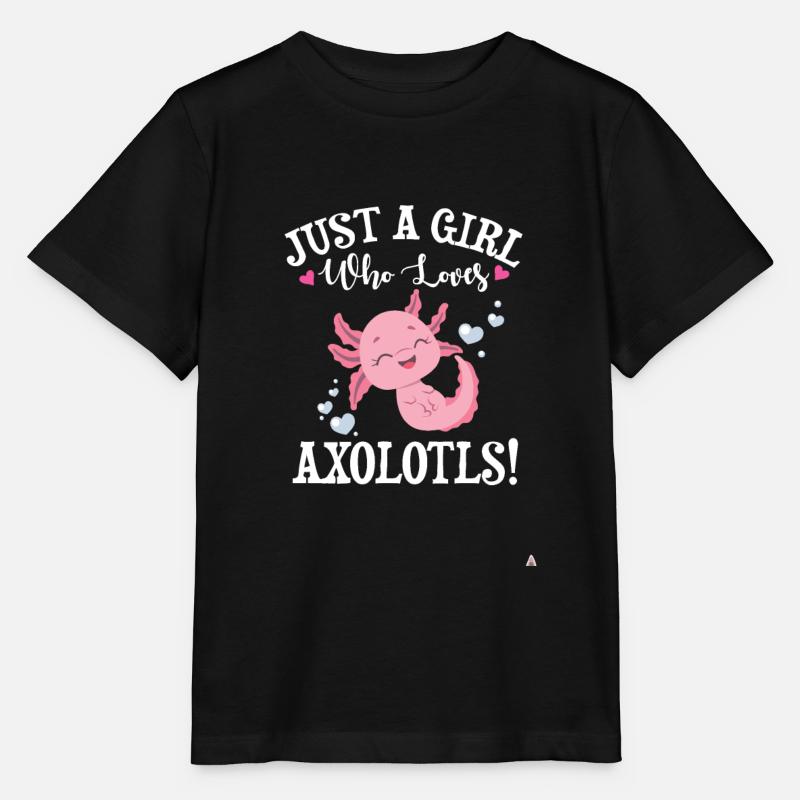 Axolotl - Stanley/Stella Kinder T-Shirt MINI CREATOR  - Schwarz