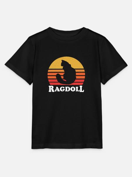 Ragdoll Katze - Stanley/Stella Kinder T-Shirt MINI CREATOR - Schwarz