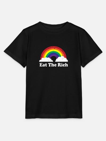 Iss die Reichen - Stanley/Stella Kinder T-Shirt MINI CREATOR - Schwarz
