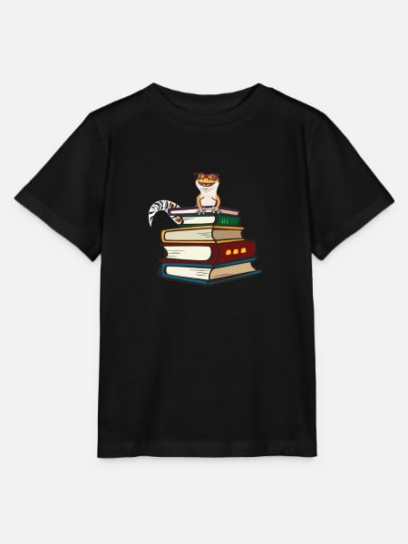 Leopardgecko - Stanley/Stella Kinder T-Shirt MINI CREATOR  - Schwarz