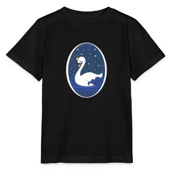 Princesse cygne - T-shirt bio MINI CREATOR Stanley/Stella Enfant - noir - Devant - Mikhail (115cm)