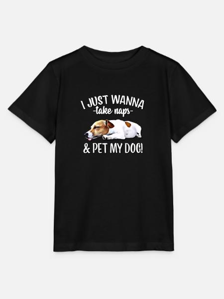 Jack Russell - T-shirt bio MINI CREATOR Stanley/Stella Enfant - noir
