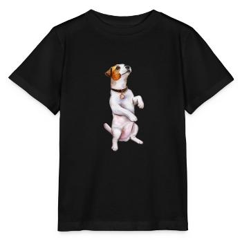 Jack Russell - Stanley/Stella MINI CREATOR Kids’ T-Shirt - black - Front - Mikhail (115cm)
