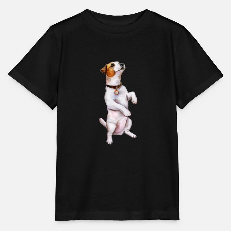 Jack Russell - T-shirt bio MINI CREATOR Stanley/Stella Enfant - noir