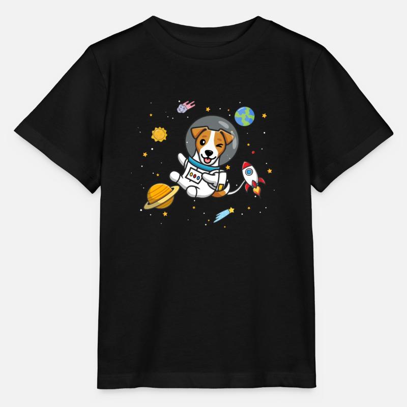 Jack Russell - Stanley/Stella MINI CREATOR Kids’ T-Shirt - black