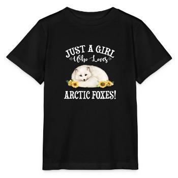 Arctic Fox - Stanley/Stella MINI CREATOR Kids’ T-Shirt - black - Front - Mikhail (115cm)