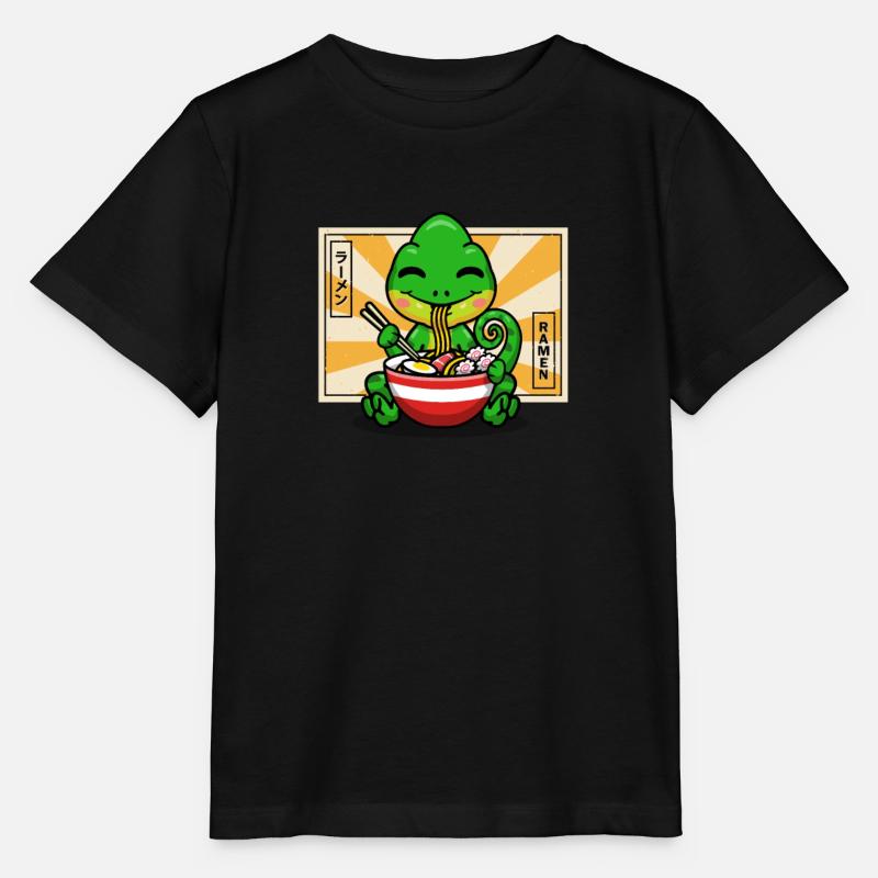 Caméléon - T-shirt bio MINI CREATOR Stanley/Stella Enfant - noir