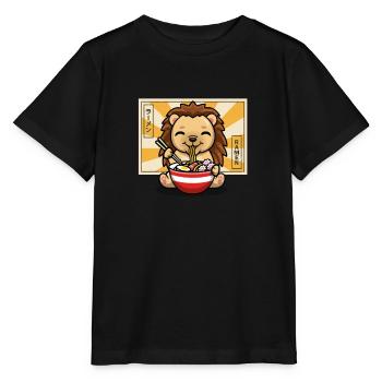 Hedgehog - Stanley/Stella MINI CREATOR Kids’ T-Shirt - black - Front - Mikhail (115cm)